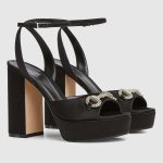 Gucci Women’s platform sandal with crystal Horsebit - Image 6